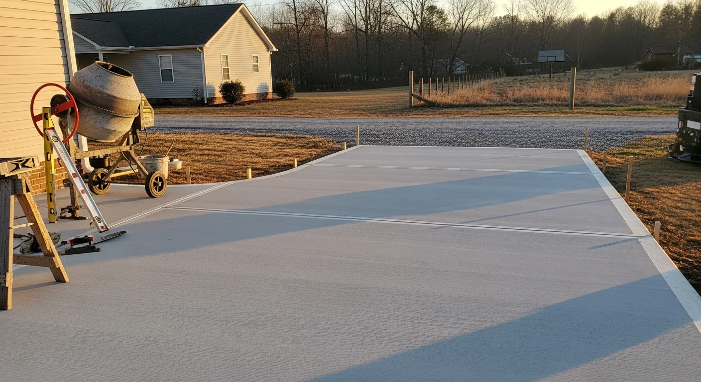 Professional concrete driveway installation in Liberty, NC