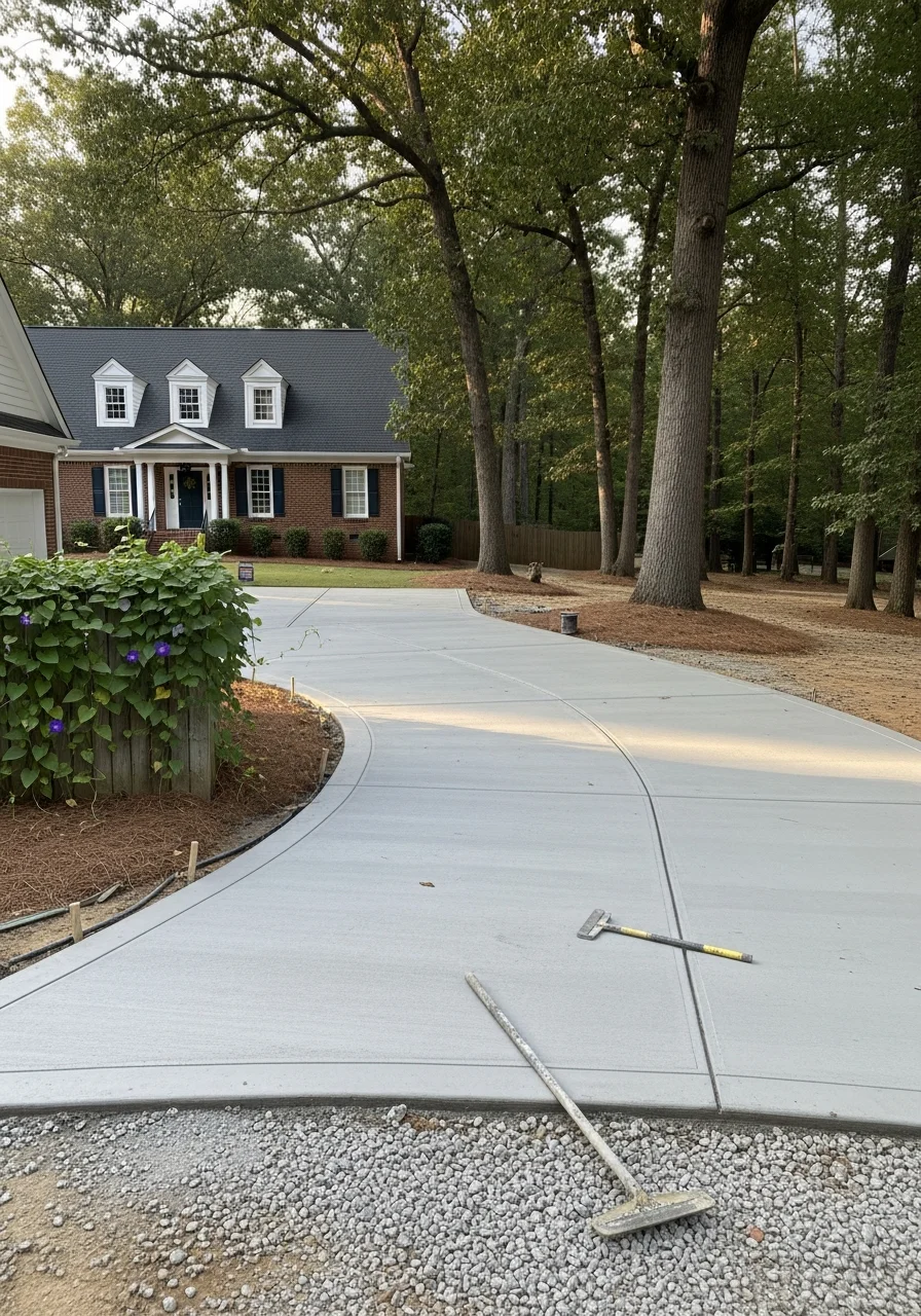 Mebane homeowner and service professional at a property location.